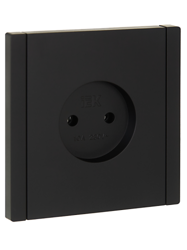 FORTE&PIANO Роз. без з/к без з/ш в/к 10А FP118 чер. IEK | код FP-R10-10-K02 | IEK