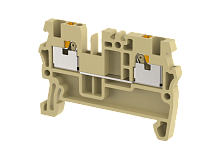 Клемма проходная PUSH-IN 1,5 мм2, на 2 подключения, хаки PQ1.5-KHAKHI | код 3101010006 | Elmex