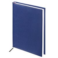 Ежедневник недатированный А5 (138х213 мм) BRAUBERG Select, под зернистую кожу, 160 л., темно-синий, 123430 | код 123430 | BRAUBERG