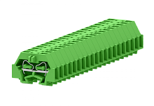 240326 Клемма TB концевая проходная 1-1 с бок. подключ. с защелк. ножками, сеч.1.5мм2, зел., шт | код 240326 | SUPU