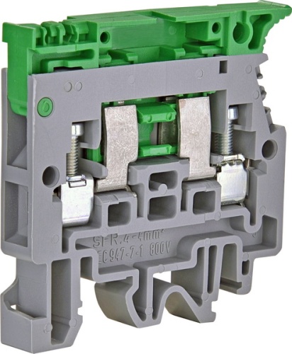 Клемма винтовая под предохранитель 5x20 ЕSC-SFR.4 (4 мм2, серая) | код 003903057 | ETI Клемма винтовая под предохранитель 5x20 ЕSC-SFR.4 (4 мм2, серая) | код 003903057 | ETI