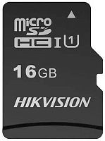 Флеш карта microSDHC 16GB Hikvision HS-TF-C1(STD)/16G/ZAZ01X00/OD w/o adapter | код 1621681 | Hikvision