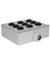 Пост управления ПКУ-15-21.331-54У2 (6*КЕ081/2(1з+1р) черная + 3*КЕ081/2(1з+1р) красная + PG-36) (ЭТ) | код ET008540 | Электротехник