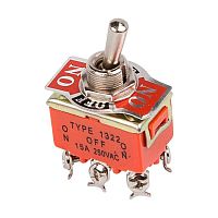 Тумблер 250В 15А (6c) ON-OFF-ON 2п (KN-203) (инд. упак.) | код 36-4132-1 | Rexant