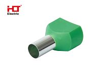 Наконечник штыревой втулочный изолированный (двойной) Ншви(2) 16-14 зеленый HLT | код 084-04-66 | HLT