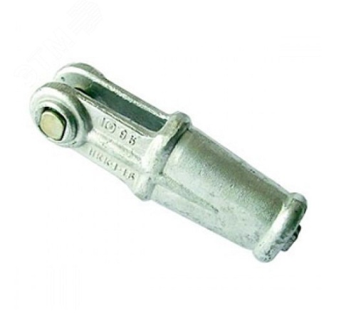 Зажим натяжной клиновой для крепления стальных канатов НКК-1-1Б (клин N2) | код 530331004 | ЮАИЗ