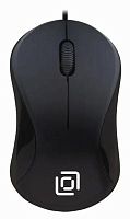 Мышь Оклик 115SR черный оптическая (1000dpi) USB для ноутбука (3but) | код 492888 | Oklick