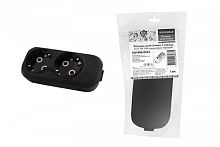 Колодка розеточная 2 гнезда 2П+З 16А 250В черная серии Народная | код SQ1806-0423 | TDM НАРОДНЫЙ