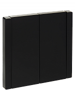 FORTE&PIANO Выключ. 2-кл. прох. 10А FP107 чер. IEK | код FP-V22-0-10-1-K02 | IEK