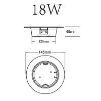 Светильник светодиодный встраиваемый LED 21-18-3K круглый 18Вт 3000К ЭРА | код Б0062144 | ЭРА