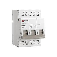 Автоматический выключатель 3P 63А (D) 6кА ВА 47-63N EKF PROxima | код M636363D | EKF