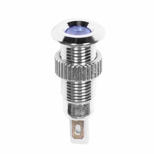 Индикатор металл d8 220В подсв/синяя LED REXANT | код 36-4721 | REXANT