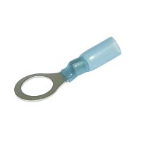 Наконечник кольцевой изолированный RUICHI RV2-10 HST, 27 А, 16-14 AWG, синий, латунь луженая | код 108151 | Ruichi