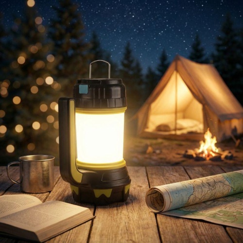 Фонарь аккумуляторный LED5124 USB2.0 Micro USB Powerbank 5Вт аккум. 4.4А.ч пластик черн./зел. Camelion 14671 фото 8