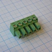 SM10.205 Разъемный клеммный блок, 5 контактов, размер шага 5,08 мм, мама (синий) | код SM10.205 | ONKA