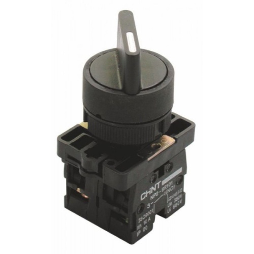 Переключатель NP2-ED21, 2 положения с фиксацией, 1НО IP40 (R)(CHINT) | код 574095 | CHINT