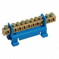 Шина PE земля на DIN-изол тип Стойка ШНИ-6х9-12-С-Ж | код. YNN10-69-12P-K05 | IEK