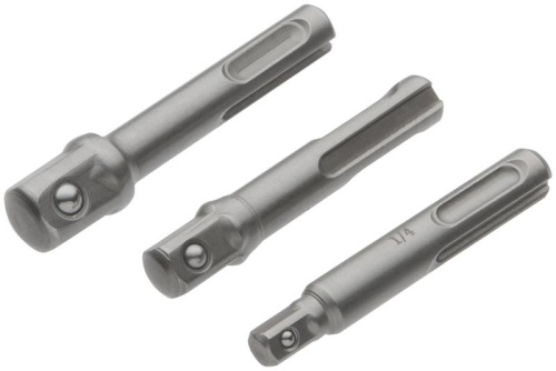 Адаптеры под головки с хвостовика SDS-PLUS набор 3шт легированная сталь (уп.3шт) FIT 57955 фото 2