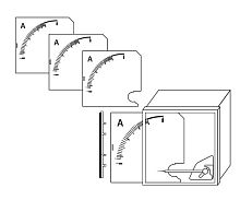 Шкала Ш72 500/5А-1,5 (для А72 Х/5А) TDM | код SQ1102-2061 | TDM