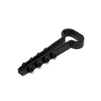 Дюбель-хомут ДХП 12-6 черн. (уп.100шт) | код 81830 | Fortisflex