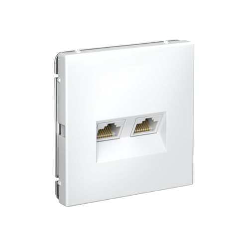 ARTGALLERY РОЗЕТКА двойная компьютерная RJ45+RJ45, кат. 5е, механизм, ЛОТОС | код GAL001385 | Systeme Electric фото 2