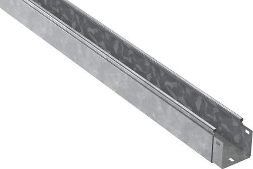 ESCA Лоток неперфорированный 80х100х3000-1,0 HDZ | код CLN10-080-100-100-3-M-HDZ | IEK