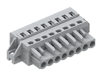 450112/010 Розетка каб. MCS с крепеж.фланцем шаг 5.0мм, 12 конт., сер., шт | код 450112/010 | SUPU