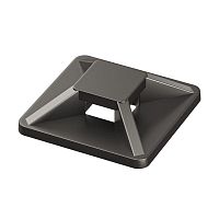 База монтажная двойная самоклеящаяся 28х28 к хомутам черн. (уп.100шт) | код 25474SR | DKC