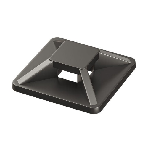 База монтажная двойная самоклеящаяся 28х28 к хомутам черн. (уп.100шт) | код 25474SR | DKC