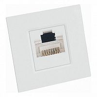 Розетка компьютерная 1xRJ45 Cat.5 W45, белый | код. RIN-144K5E-B | Schneider Electric