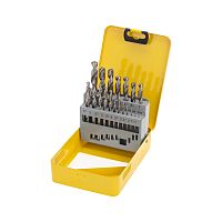 Набор сверл по металлу, 1-10мм (через 0,5мм), HSS, цилиндрический хвостовик, металлический кейс, 19 шт. KRANZ | код KR-91-0630 | KRANZ