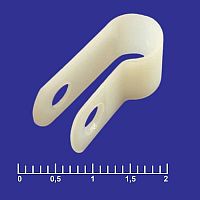 Держатель кабеля нейлоновый RUICHI CC-1, 10х22 мм, диаметр 6.4 мм | код 84322 | Ruichi