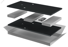 ITK LINEA E Компл. стенок боковых 600мм шкафа 18U чер. | код LE05-18UX6-X | ITK by IEK
