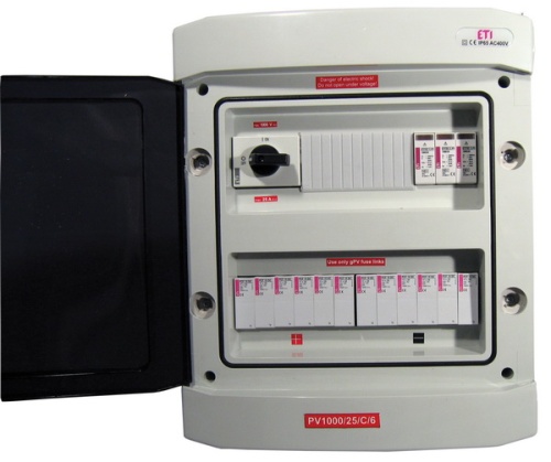 Распределительный щит PV500/25/B/3, пластик | код 001103033 | ETI Распределительный щит PV500/25/B/3, пластик | код 001103033 | ETI