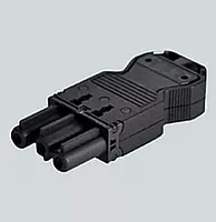 Коннектор мама, 3-х проводный, на кабель, винтовое соединение, графит | код CR0003-14 | Simon