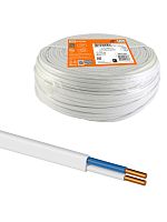 Провод ПВВП 2х2.5 ГОСТ (бухта 100м) белый | код SQ0127-0253 | РЭМЗ ТМ