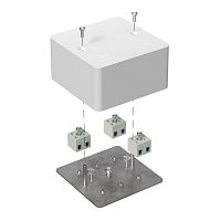 Коробка огнестойкая для кабель-канала 40-0460-FR2.5-6 Е15-Е120 RAL9003 85х85х45 (44 шт/кор) Промрукав | код 40-0460-FR2.5-6 | ПРОМРУКАВ