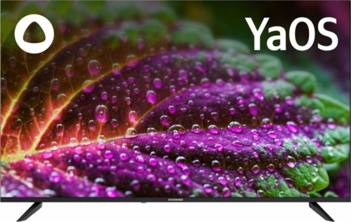 Телевизор LED Starwind 55 SW-LED55UG403 Яндекс.ТВ Frameless черный 4K Ultra HD 60Hz DVB-T DVB-T2 DVB-C DVB-S DVB-S2 USB WiFi Smart TV | код 1882015 | STARWIND