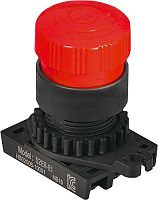 Головка аварийного выключателя S2ER-E1R, красная 30мм с длинным толкателем, возврат поворотом, монтажное отверстие 22/25мм | код A8026-A5550002092 | РЕЛЕ И АВТОМАТИКА