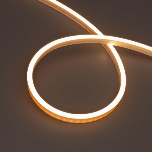 Лента светодиодная герметичная WAVE-SIDE-PU-A120-06x12mm 24V Warm2700 (8 W/m, IP68, 5m, wire x2) (ARL, вывод боковой, 3 года) | код 52420 | Arlight