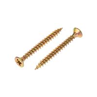 Саморез универсальный KRANZ 4х35, желтый цинк, пакет (50 шт./уп.) | код 1111-0435-4 | KRANZ