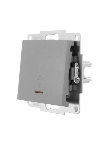 Переключатель проходной 1-кл. СП Vesna с индикацией механизм платина LEZARD 742-3588-114 фото 2