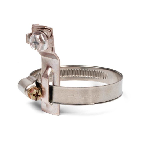 Хомут заземления УХЗ (INOX) (40-60)/W2 (Fortisflex) | код 83245 | Fortisflex