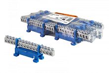 Шина N нулевая с изолятором на DIN-рейку 6x9мм стойка мал. 15 групп никелированная TDM | код SQ0801-0324 | TDM