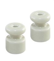 Керамический изолятор для ретро провода белый (25шт) TDM | код SQ2802-0007 | TDM