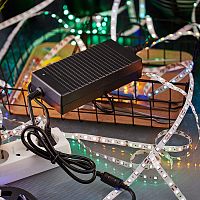 Источник питания 110-220 V AC/12 V DC 12,5 А 150 W с DC разъемом подключения 5.5х2.1, без влагозащиты (IP23) | код 200-150-3 | REXANT