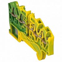 Пружинная клемма для заземления Viking 10 4мм?, желто-зеленый, 037212 | код. 037212 | Legrand