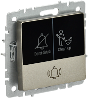 BRITE Кнопка звонка с инд. отел. 10А ВС10-1-9-БрШ шамп. IEK | код BR-V14-2-10-K37 | IEK