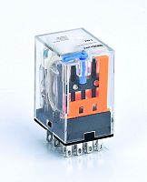 Промежуточное реле 4 конт. с LED инд. и TEST функ. 3А 24В DC ПР-102 | код 23805DEK | DEKraft