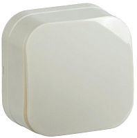 Выключатель 1-клавишный для открытой установки ВС20-1-0-ХК 10А GLORY кремовый | код EVH10-K33-10 | IEK